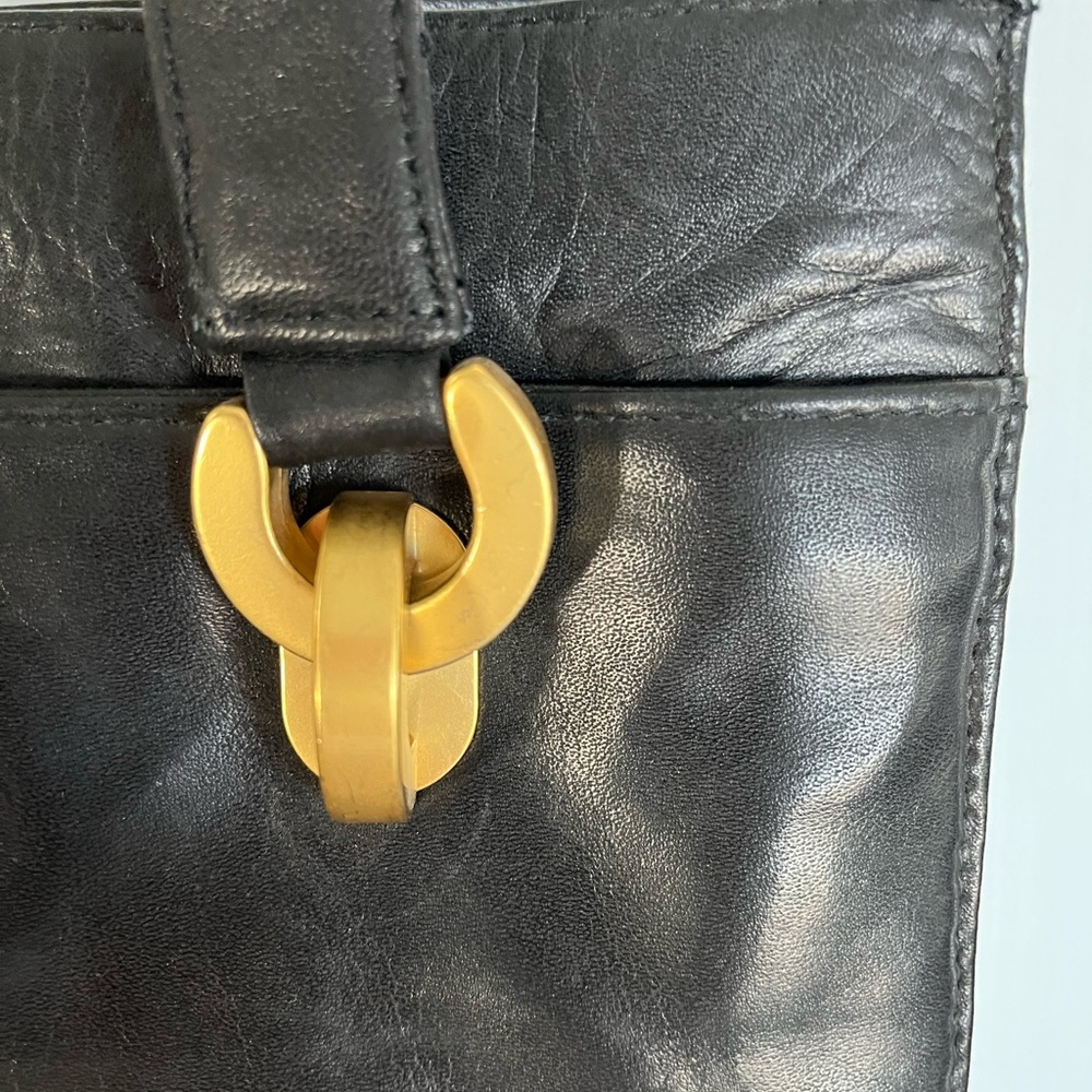 PERLINA black leather bag - Picture 10 of 14